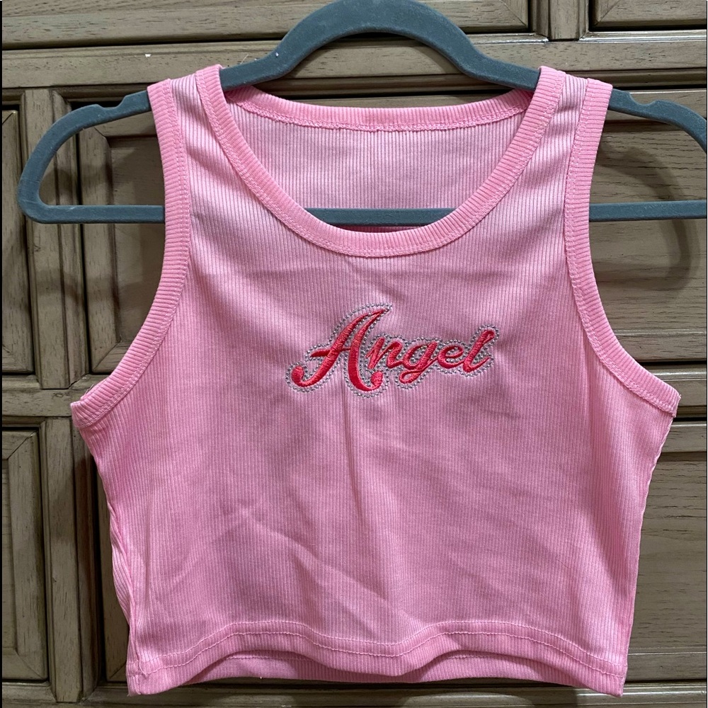 SHEIN cropped “Angel” cami!